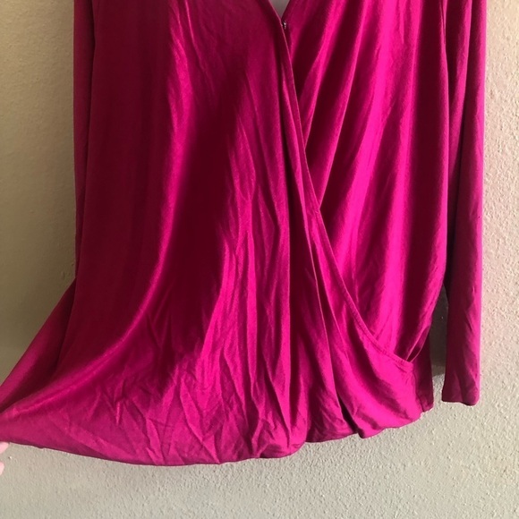 Ava & Viv Woman’s Modal Blend Wrap V-Neck Long Sleeves Shirt Plus Size 4X - Picture 7 of 12